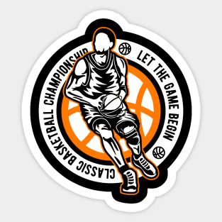 Classic Basketball Sticker